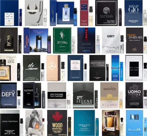 High End Random Selection Designer Fragrance Cologne Sampler Set for Men – (Pack of 10 Sample Vials)